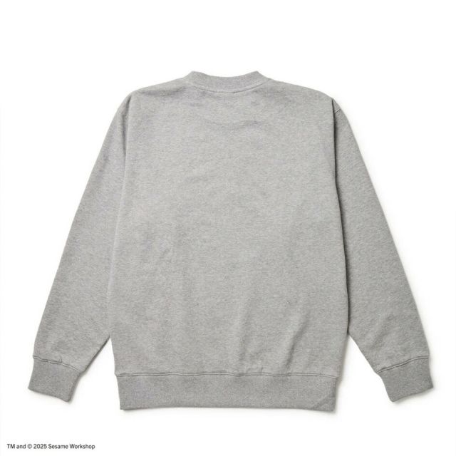 ニューエラ トレーナー 裏毛 NEWERA SW CN SESAME BASEBALL セサミストリート スウェット クルーネック 14682872 Baseball グレー エルモ クッキーモンスター ビッグバード コラボ 11oz コットン ユニセックス (250904)