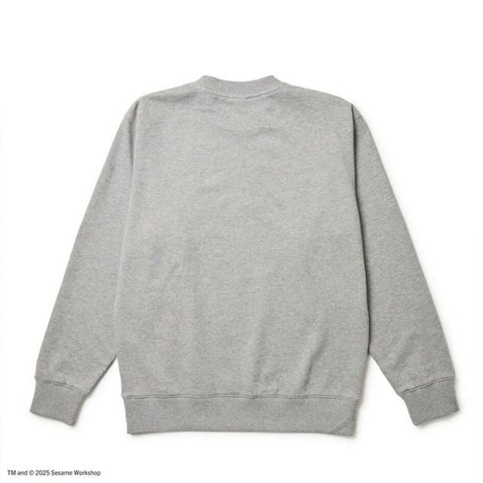 ニューエラ トレーナー 裏毛 NEWERA SW CN SESAME BASEBALL セサミストリート スウェット クルーネック 14682872 Baseball グレー エルモ クッキーモンスター ビッグバード コラボ 11oz コットン ユニセックス (250904)