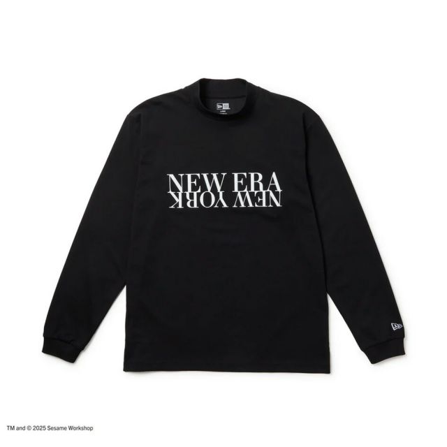 ニューエラ ロンt メンズ NEWERA GF LS HC PF TEE SESAME NENY 長袖 ミッドネック パフォーマンス Tシャツ SESAME STREET セサミストリート Golf is Good / SUNNY DAY クールエラ 吸汗速乾 UVカット ゴルフウェア メール便 (250904)