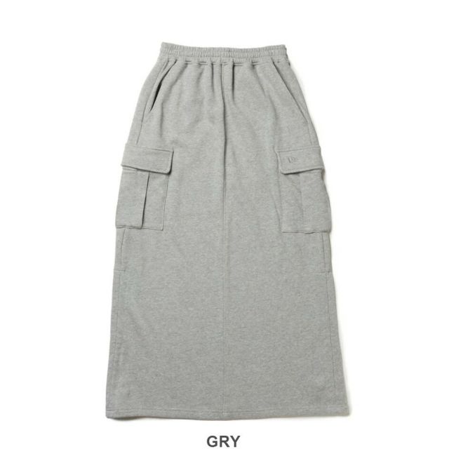ニューエラ スカート レディース NEWERA WS SWEAT CARGO SKIRT ウィメンズ スウェット カーゴスカート 14674696 14674695 ブラック グレー ドローコード付き スウェット生地 ミディ丈 スポーティ ロングスカート レディース (250904)