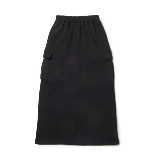 ニューエラ スカート レディース NEWERA WS SWEAT CARGO SKIRT ウィメンズ スウェット カーゴスカート 14674696 14674695 ブラック グレー ドローコード付き スウェット生地 ミディ丈 スポーティ ロングスカート レディース (250904)