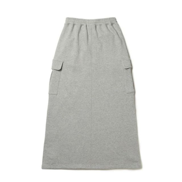 ニューエラ スカート レディース NEWERA WS SWEAT CARGO SKIRT ウィメンズ スウェット カーゴスカート 14674696 14674695 ブラック グレー ドローコード付き スウェット生地 ミディ丈 スポーティ ロングスカート レディース (250904)