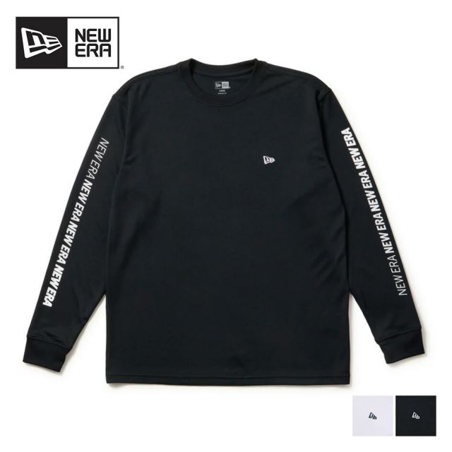 ニューエラ ロンt メンズ NEWERA PA LS TC TEE SLEEVE LOGO 長袖 テック Tシャツ Speed Logo 14674824 14674823 ブラック ホワイト パフォーマンスアパレル COOLERA 吸汗速乾 ストレッチ ドライ スポーツウェア レディース メール便 (250904)