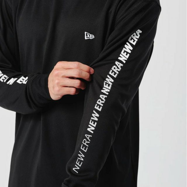 ニューエラ ロンt メンズ NEWERA PA LS TC TEE SLEEVE LOGO 長袖 テック Tシャツ Speed Logo 14674824 14674823 ブラック ホワイト パフォーマンスアパレル COOLERA 吸汗速乾 ストレッチ ドライ スポーツウェア レディース メール便 (250904)