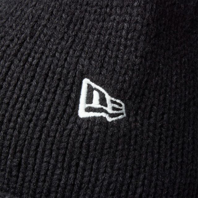 ニューエラロールニット Roll Knit ブラック 14312098 浅めシルエット 90sスケータースタイル ユニセックス ニットキャップ NEWERA ROLL KNIT (251020)