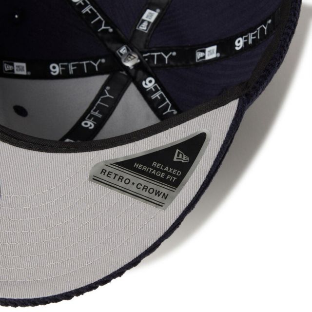 ニューエラ キャップ コーデュロイ NEWERA RC950LS MLB 8W CORD NEYYAN RC 9FIFTY ロサンゼルスドジャース ニューヨークヤンキース ブラック ネイビー レザーストラップ 9FIFTY メンズ レディース 秋冬14667634 14667635 (251011)