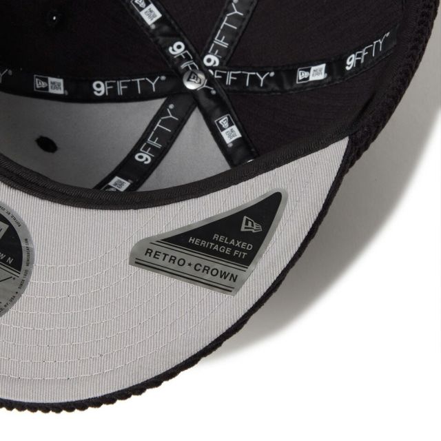 ニューエラ キャップ コーデュロイ NEWERA RC950LS MLB 8W CORD NEYYAN RC 9FIFTY ロサンゼルスドジャース ニューヨークヤンキース ブラック ネイビー レザーストラップ 9FIFTY メンズ レディース 秋冬14667634 14667635 (251011)