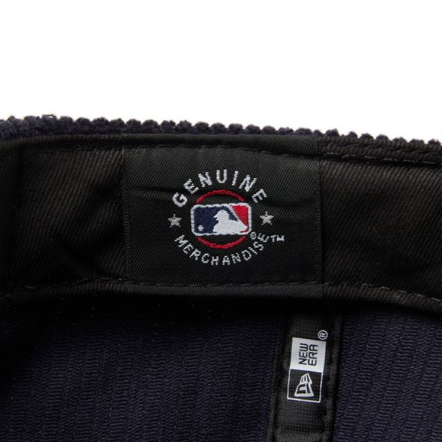 ニューエラ キャップ コーデュロイ NEWERA RC950LS MLB 8W CORD NEYYAN RC 9FIFTY ロサンゼルスドジャース ニューヨークヤンキース ブラック ネイビー レザーストラップ 9FIFTY メンズ レディース 秋冬14667634 14667635 (251011)