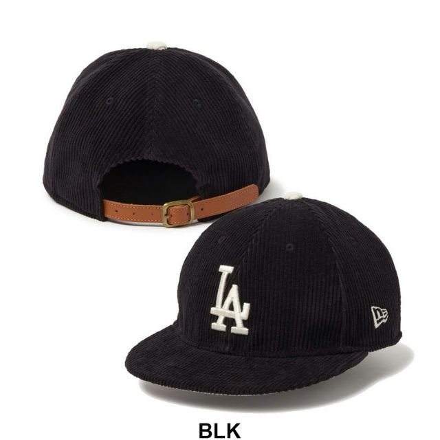 ニューエラ キャップ コーデュロイ NEWERA RC950LS MLB 8W CORD NEYYAN RC 9FIFTY ロサンゼルスドジャース ニューヨークヤンキース ブラック ネイビー レザーストラップ 9FIFTY メンズ レディース 秋冬14667634 14667635 (251011)