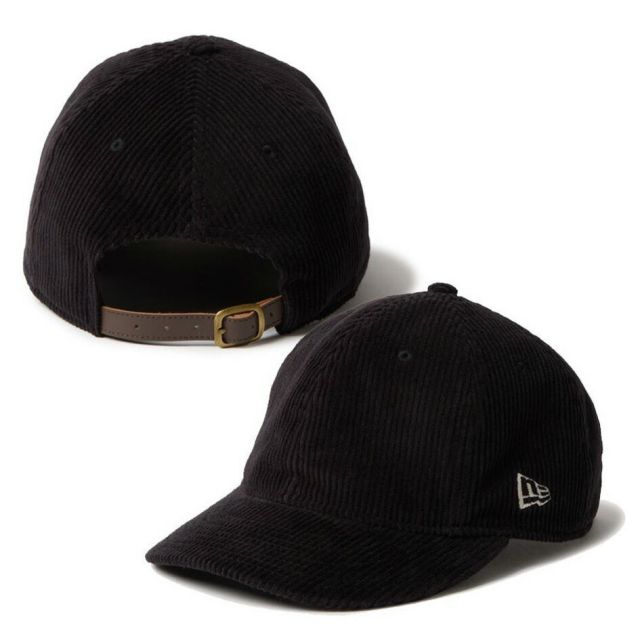 ニューエラ キャップ 9THIRTY レザーストラップ コーデュロイ 冬 14667930 ベージュ 14667929 ブラック ユニセックス Corduroy カーブドバイザー NEWERA 930LS 8W CORDUROY (251020)