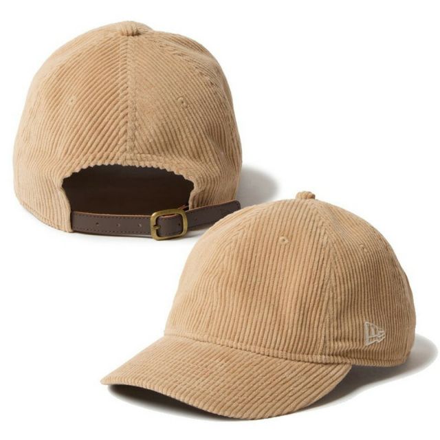 ニューエラ キャップ 9THIRTY レザーストラップ コーデュロイ 冬 14667930 ベージュ 14667929 ブラック ユニセックス Corduroy カーブドバイザー NEWERA 930LS 8W CORDUROY (251020)