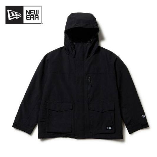ニューエラ NEWERA MOUNTAIN PARKA ニューエラ マウンテンパーカー ボックスロゴ ウーブンパッチ ブラック 14682676 撥水 アウター ユニセックス (251020)