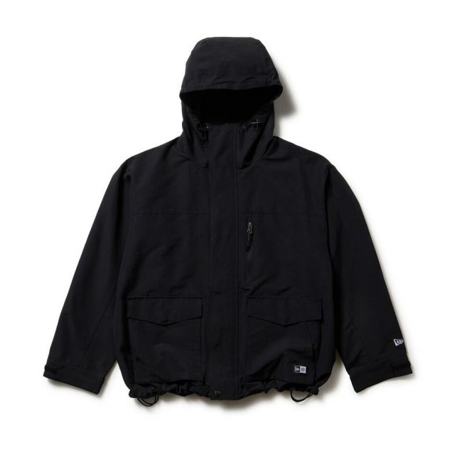 ニューエラ NEWERA MOUNTAIN PARKA ニューエラ マウンテンパーカー ボックスロゴ ウーブンパッチ ブラック 14682676 撥水 アウター ユニセックス (251020)