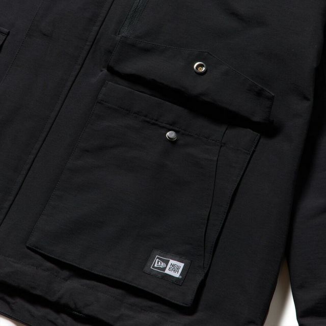 ニューエラ NEWERA MOUNTAIN PARKA ニューエラ マウンテンパーカー ボックスロゴ ウーブンパッチ ブラック 14682676 撥水 アウター ユニセックス (251020)