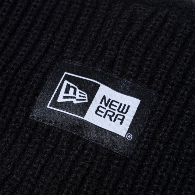 ニューエラ NEW ERA ニット イヤーウォーマー リブ ボックスロゴ ブラック 耳当て ヘッドバンド 防寒 フリース裏地 メンズ レディース ユニセックス 冬用 13772520 NEWERA KNIT EAR WARMER RIB BOX  (251206)