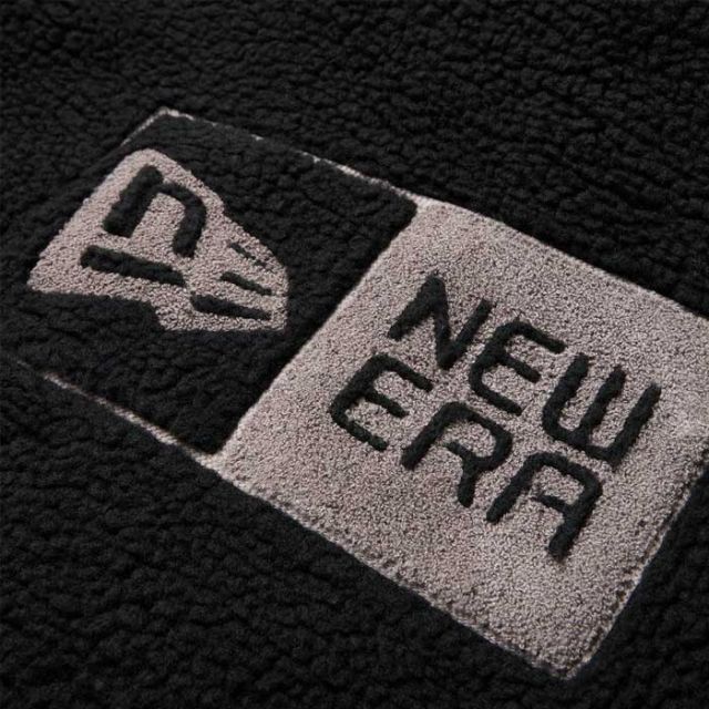 ニューエラ ジャケット メンズ NEWERA 14682729 ボアブルゾン ブラック FW25 オーバーサイズド フリース アウター 秋冬 メンズ レディース ユニセックス 防風 保湿 キャンプ アウトドア