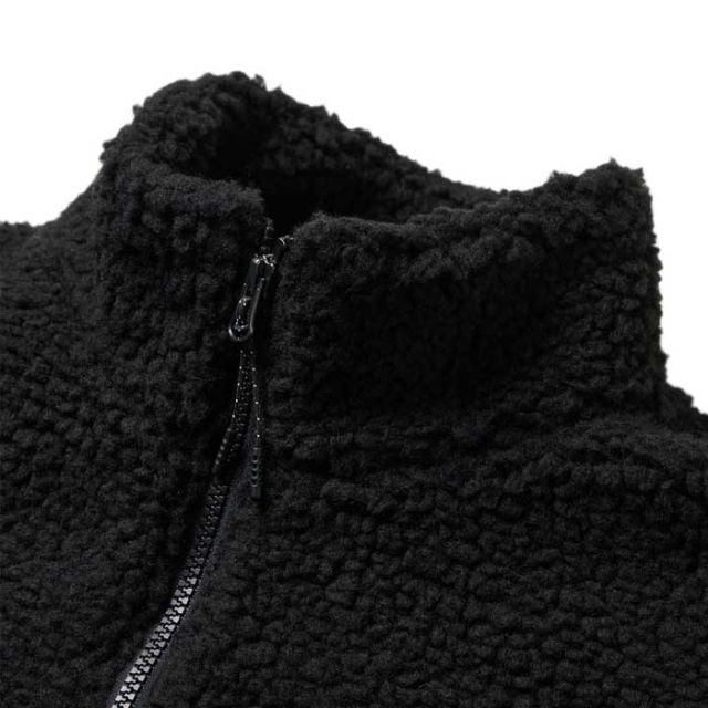 ニューエラ ジャケット メンズ NEWERA 14682729 ボアブルゾン ブラック FW25 オーバーサイズド フリース アウター 秋冬 メンズ レディース ユニセックス 防風 保湿 キャンプ アウトドア