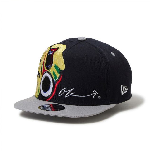 ニューエラ 9FIFTY A-Frame 岡本太郎 にらめっこ キャップ NEW ERA TARO OKAMOTO コラボ アジャスタブル スナップバック ゴルフ ネイビー ホワイト キャップ 帽子 14683753 14683752 GF 950AF TAROKA NIRAMEKKO