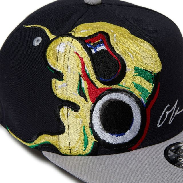 ニューエラ 9FIFTY A-Frame 岡本太郎 にらめっこ キャップ NEW ERA TARO OKAMOTO コラボ アジャスタブル スナップバック ゴルフ ネイビー ホワイト キャップ 帽子 14683753 14683752 GF 950AF TAROKA NIRAMEKKO