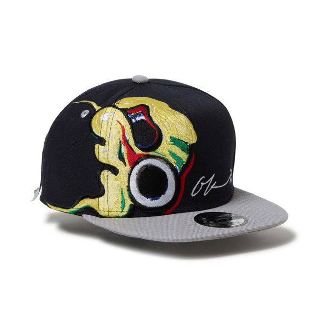 ニューエラ 9FIFTY A-Frame 岡本太郎 にらめっこ キャップ NEW ERA TARO OKAMOTO コラボ アジャスタブル スナップバック ゴルフ ネイビー ホワイト キャップ 帽子 14683753 14683752 GF 950AF TAROKA NIRAMEKKO