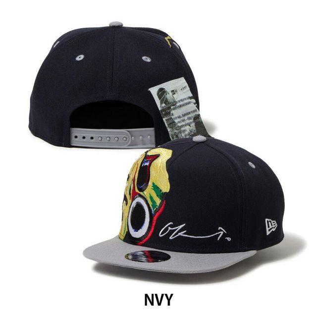 ニューエラ 9FIFTY A-Frame 岡本太郎 にらめっこ キャップ NEW ERA TARO OKAMOTO コラボ アジャスタブル スナップバック ゴルフ ネイビー ホワイト キャップ 帽子 14683753 14683752 GF 950AF TAROKA NIRAMEKKO