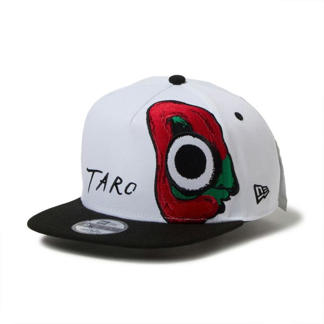 ニューエラ 9FIFTY A-Frame 岡本太郎 にらめっこ キャップ NEW ERA TARO OKAMOTO コラボ アジャスタブル スナップバック ゴルフ ネイビー ホワイト キャップ 帽子 14683753 14683752 GF 950AF TAROKA NIRAMEKKO