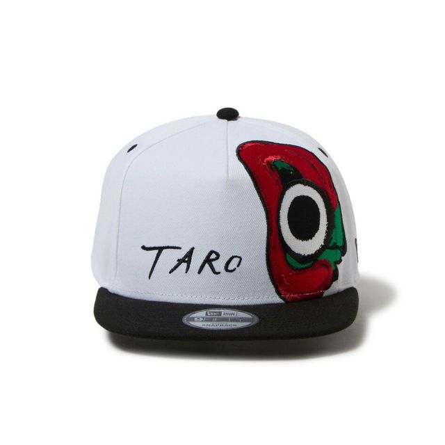 ニューエラ 9FIFTY A-Frame 岡本太郎 にらめっこ キャップ NEW ERA TARO OKAMOTO コラボ アジャスタブル スナップバック ゴルフ ネイビー ホワイト キャップ 帽子 14683753 14683752 GF 950AF TAROKA NIRAMEKKO