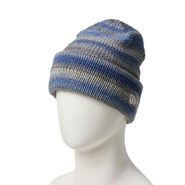 ニューエラ ニットキャップ ワッチ ビーニー 帽子 秋冬 防寒 ストリート カジュアル ユニセックス NEW ERA ベーシック カフニット グラデーション オレンジ ネイビー 14682529 14682530 LG CUFF KNIT GRADATION メール便 (251206)