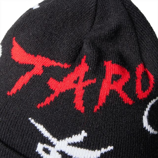 ニューエラ ベーシック カフニット ニット帽 冬 TARO OKAMOTO 岡本太郎 太陽の塔 コラボ ジャカード ニットキャップ ブラック ユニセックス NEW ERA 14683762 BC KNIT TAROKA JAQ メール便 (251206)