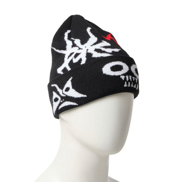 ニューエラ ベーシック カフニット ニット帽 冬 TARO OKAMOTO 岡本太郎 太陽の塔 コラボ ジャカード ニットキャップ ブラック ユニセックス NEW ERA 14683762 BC KNIT TAROKA JAQ メール便 (251206)