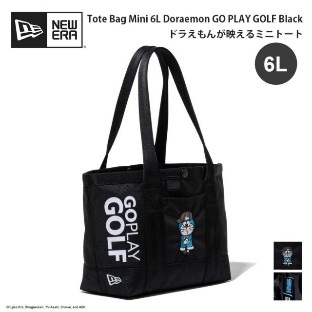 ニューエラ ドラえもん ゴルフ トートバッグミニ 6L ブラック Tote Bag Mini NEW ERA GO PLAY GOLF ユニセックス 14930294 GF TOTE BAG MINI DORAEMON GPG (260316)