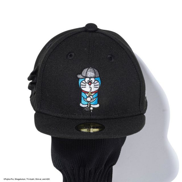 ニューエラ ヘッドカバー ドライバー用 ドラえもん ブラック Driver Head Cover Doraemon Black 14935355 NEW ERA ニューエラ ゴルフ ドライバー用 ヘッドカバー 59FIFTYモチーフ ティーホルダー付き GF HEADCOVER DORAEMON  (260316)