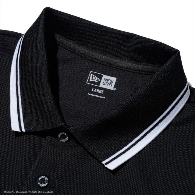 ニューエラ 半袖 鹿の子 ポロシャツ ドラえもん GO PLAY GOLF ブラック ホワイト Polo Shirt Doraemon GO PLAY GOLF 14935371 14935370 NEW ERA ニューエラ ゴルフ ポロシャツ 鹿の子 ユニセックス GF SS POLO SHIRTS DORAEMON GPG  (260316)