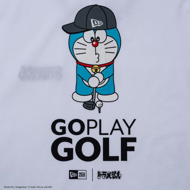 ニューエラ 半袖 鹿の子 ポロシャツ ドラえもん GO PLAY GOLF ブラック ホワイト Polo Shirt Doraemon GO PLAY GOLF 14935371 14935370 NEW ERA ニューエラ ゴルフ ポロシャツ 鹿の子 ユニセックス GF SS POLO SHIRTS DORAEMON GPG  (260316)