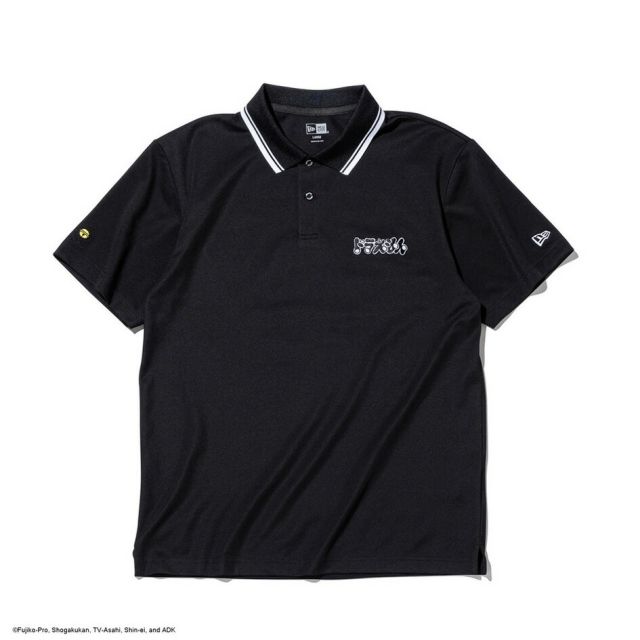 ニューエラ 半袖 鹿の子 ポロシャツ ドラえもん GO PLAY GOLF ブラック ホワイト Polo Shirt Doraemon GO PLAY GOLF 14935371 14935370 NEW ERA ニューエラ ゴルフ ポロシャツ 鹿の子 ユニセックス GF SS POLO SHIRTS DORAEMON GPG  (260316)