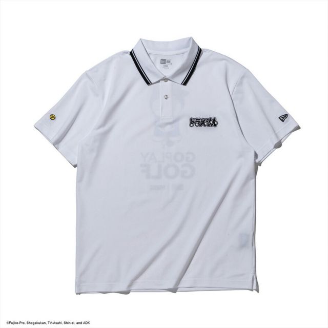 ニューエラ 半袖 鹿の子 ポロシャツ ドラえもん GO PLAY GOLF ブラック ホワイト Polo Shirt Doraemon GO PLAY GOLF 14935371 14935370 NEW ERA ニューエラ ゴルフ ポロシャツ 鹿の子 ユニセックス GF SS POLO SHIRTS DORAEMON GPG  (260316)