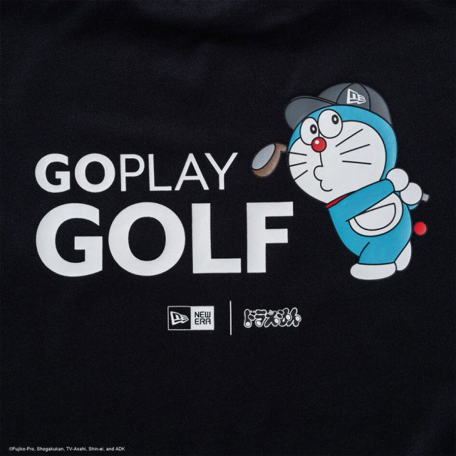 ニューエラ 半袖 鹿の子 ミッドネック Tシャツ ドラえもん ネイビー ホワイト Mid Neck Polo Tee Doraemon 14935373 14935372 NEW ERA ニューエラ ゴルフ 鹿の子 ミッドネック ユニセックス GF SS MID NECK TEE DORAEMON GPG  (260316)