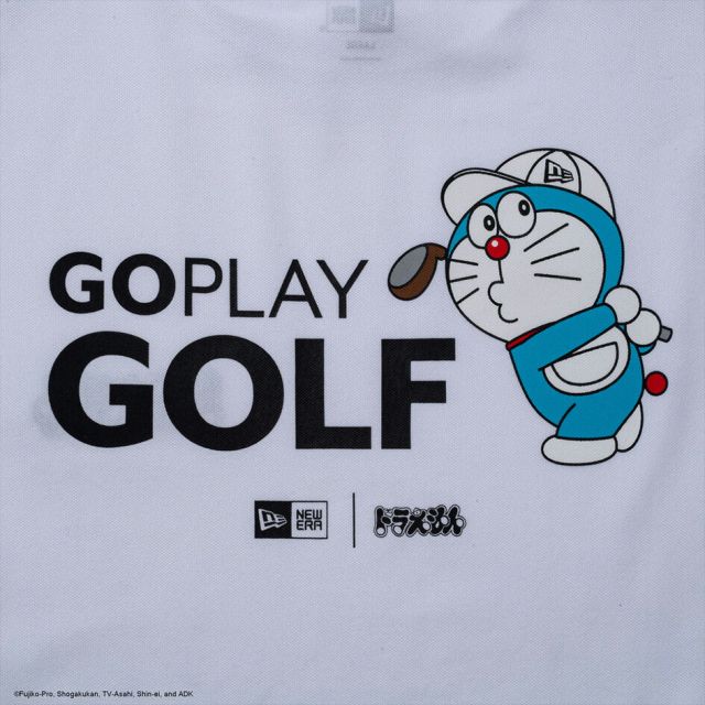 ニューエラ 半袖 鹿の子 ミッドネック Tシャツ ドラえもん ネイビー ホワイト Mid Neck Polo Tee Doraemon 14935373 14935372 NEW ERA ニューエラ ゴルフ 鹿の子 ミッドネック ユニセックス GF SS MID NECK TEE DORAEMON GPG  (260316)