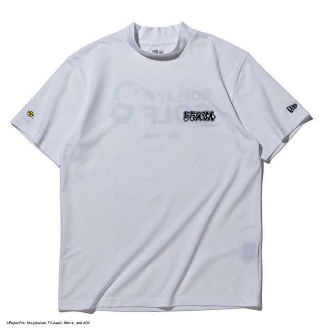 ニューエラ 半袖 鹿の子 ミッドネック Tシャツ ドラえもん ネイビー ホワイト Mid Neck Polo Tee Doraemon 14935373 14935372 NEW ERA ニューエラ ゴルフ 鹿の子 ミッドネック ユニセックス GF SS MID NECK TEE DORAEMON GPG  (260316)
