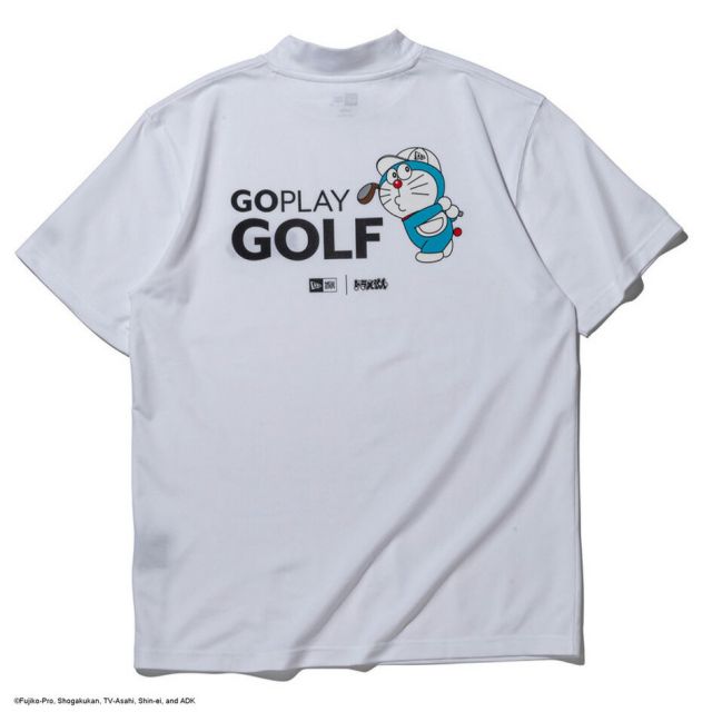 ニューエラ 半袖 鹿の子 ミッドネック Tシャツ ドラえもん ネイビー ホワイト Mid Neck Polo Tee Doraemon 14935373 14935372 NEW ERA ニューエラ ゴルフ 鹿の子 ミッドネック ユニセックス GF SS MID NECK TEE DORAEMON GPG  (260316)