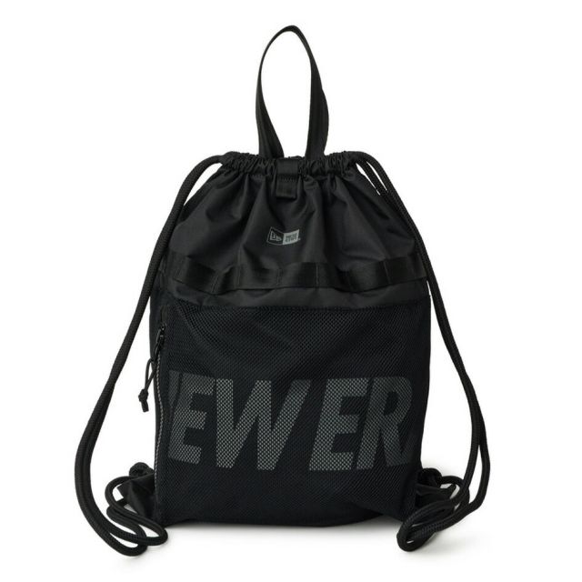 ニューエラ デイサック 21L ナップサック 150D ブラック 14750913 14750914 リップストップ 手提げ付き モーリーシステム 通勤 通学 旅行 メンズ レディース NEW ERA 正規品 DAY SACK 150D  (260321)