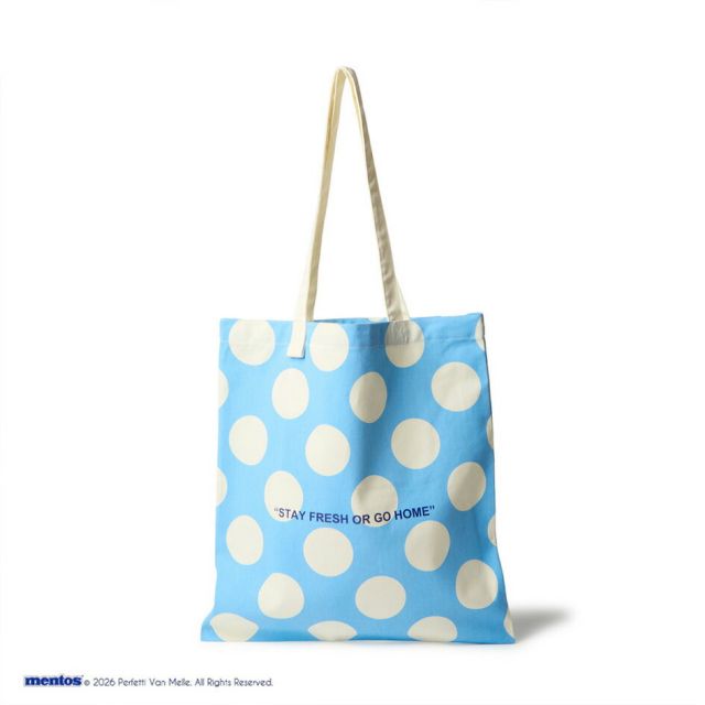 ニューエラ トートバッグ mentos メントス コラボ NEW ERA 14863718 ツイル トートバッグ メンズ レディース バッグ A4 通学 通勤 旅行 コットン TWILL TOTE MENTOS  (260321)