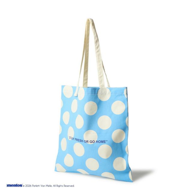ニューエラ トートバッグ mentos メントス コラボ NEW ERA 14863718 ツイル トートバッグ メンズ レディース バッグ A4 通学 通勤 旅行 コットン TWILL TOTE MENTOS  (260321)