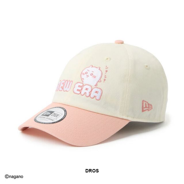 ニューエラ キャップ カジュアルクラシック ちいかわ NEW ERA CC 2TONE CHIIKAWA クロームホワイト ダスティローズ 14864504 帽子 メンズ レディース ユニセックス サイズ調整 キャラクター コラボ (260313)