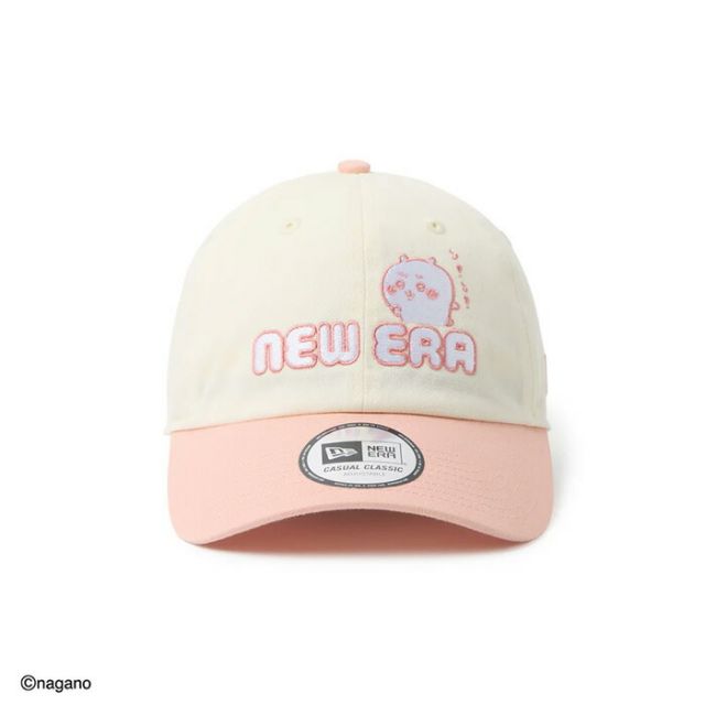 ニューエラ キャップ カジュアルクラシック ちいかわ NEW ERA CC 2TONE CHIIKAWA クロームホワイト ダスティローズ 14864504 帽子 メンズ レディース ユニセックス サイズ調整 キャラクター コラボ (260313)