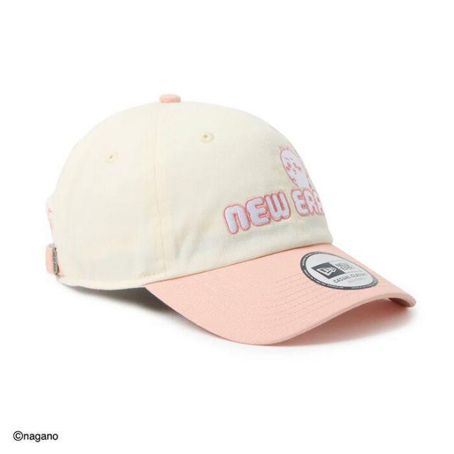 ニューエラ キャップ カジュアルクラシック ちいかわ NEW ERA CC 2TONE CHIIKAWA クロームホワイト ダスティローズ 14864504 帽子 メンズ レディース ユニセックス サイズ調整 キャラクター コラボ (260313)