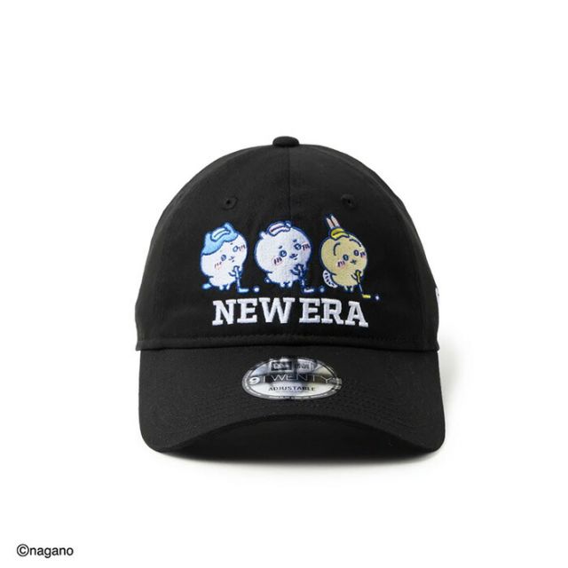 ニューエラ ロングバイザー ちいかわ キャップ NEW ERA 9TWENTY 14864489 ニューエラゴルフ GFW 920LV CHIIKAWA ブラック 帽子 メンズ レディース ユニセックス ゴルフキャップ サイズ調整 (260313)