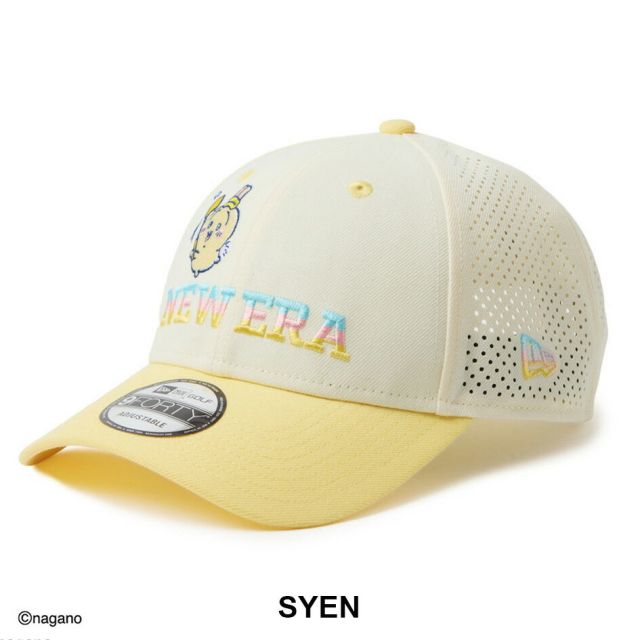 ニューエラ キャップ ちいかわ ユニセックス NEW ERA 9FORTY ハチワレ GFW 940 LP CRM PNK Q 14864486 ニューエラゴルフ 帽子 メンズ レディース クロスストラップ サイズ調整 ゴルフキャップ (260313)