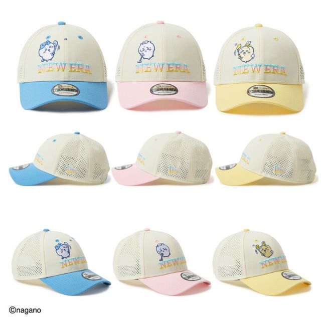ニューエラ キャップ ちいかわ ユニセックス NEW ERA 9FORTY ハチワレ GFW 940 LP CRM PNK Q 14864486 ニューエラゴルフ 帽子 メンズ レディース クロスストラップ サイズ調整 ゴルフキャップ (260313)