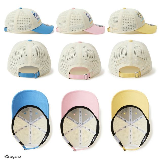 ニューエラ キャップ ちいかわ ユニセックス NEW ERA 9FORTY ハチワレ GFW 940 LP CRM PNK Q 14864486 ニューエラゴルフ 帽子 メンズ レディース クロスストラップ サイズ調整 ゴルフキャップ (260313)